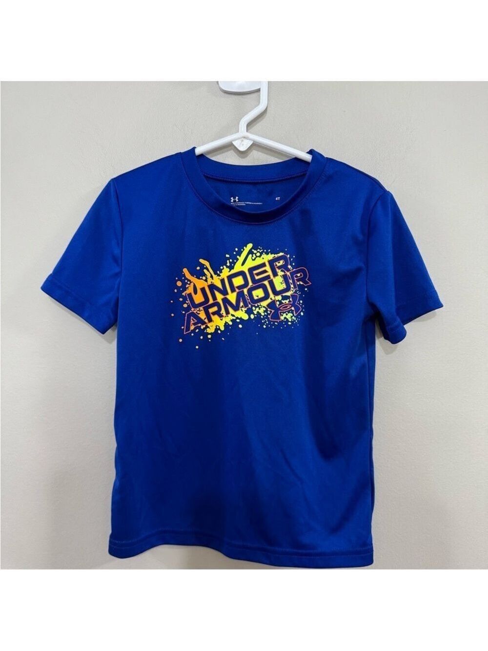 Under Armour Blue Short Sleeve Tee for Active Comfort. Size 4T